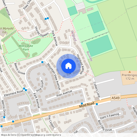 Elm Walk, Mynydd Isa, CH7
