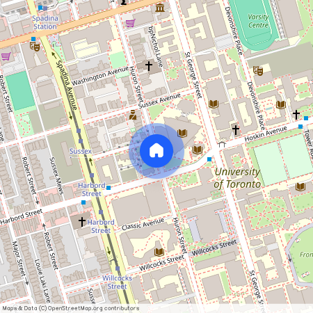 google map, Old Toronto, Old Toronto, Toronto, M5S 2P4