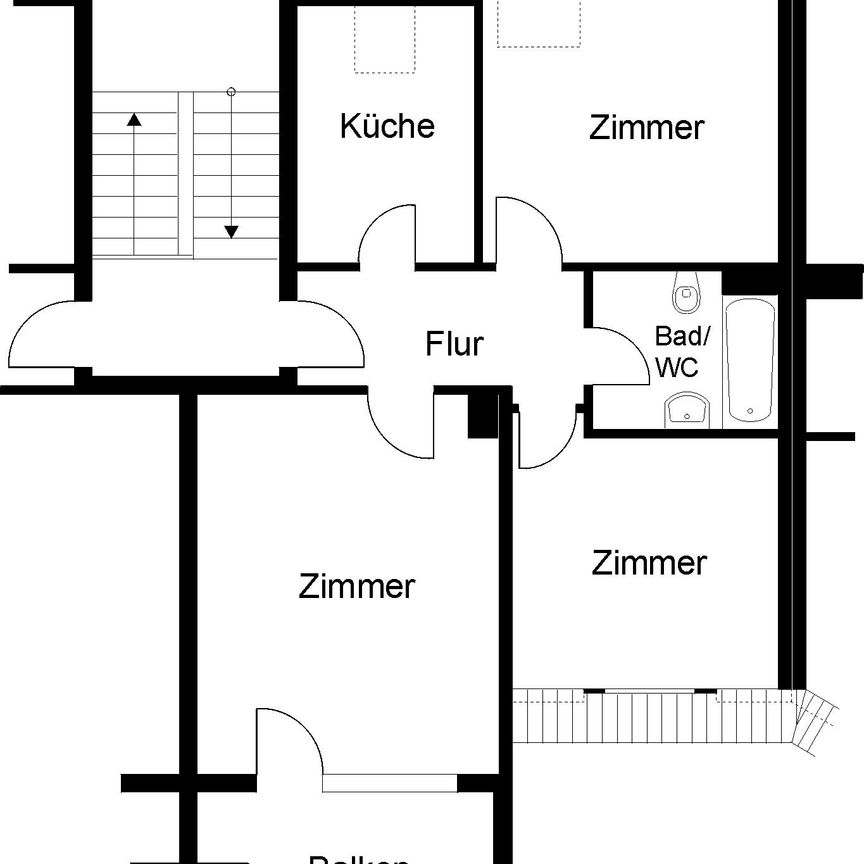 + NACHMIETER GESUCHT + ruhige 3-Raum-Wohnung - Foto 2