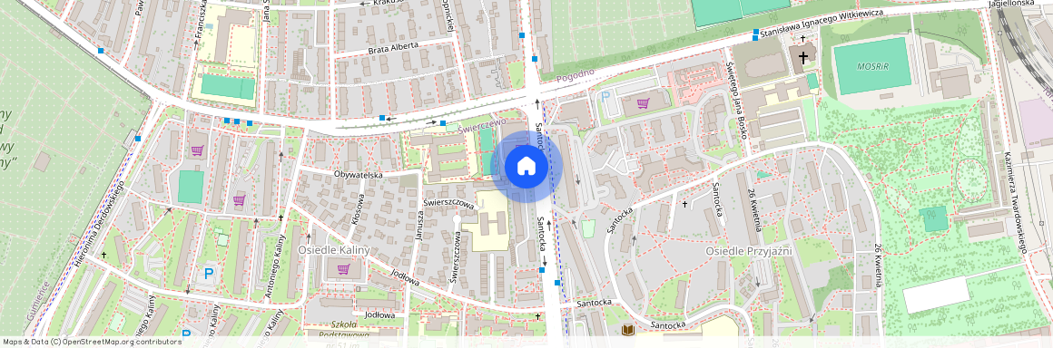 ul. Santocka, Świerczewo, Zachód, Szczecin, zachodniopomorskie