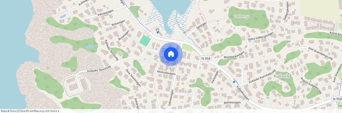 Hackspettsvägen, Kullavik