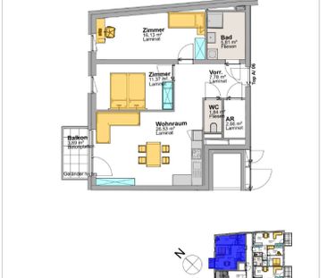 Attraktive 3-Zimmer-Wohnung Top A6 - Foto 2