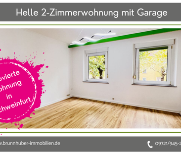 Helle, renovierte 2-Zimmerwohnung mit Garage in Schweinfurt zu verm... - Photo 3