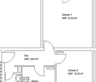 Schöne 2 ZKB mit Balkon nahe Park Schönfeld! - Foto 3