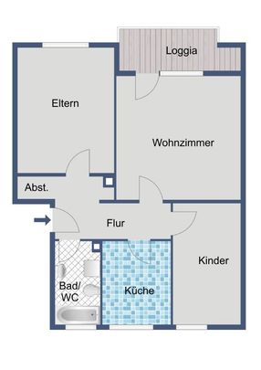 Familienwohnung sucht Nachmieter! - Foto 1