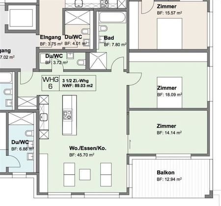 3.5 Zimmer, 2. Stock - Photo 3