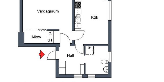 Ostdalsgatan 31 B, Motala – 1 r.o.k - Foto 3