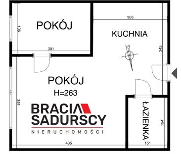 Mieszkanie Kraków Podgórze powierzchnia 33.0 m² C206-WM-13483 - Zdjęcie 1