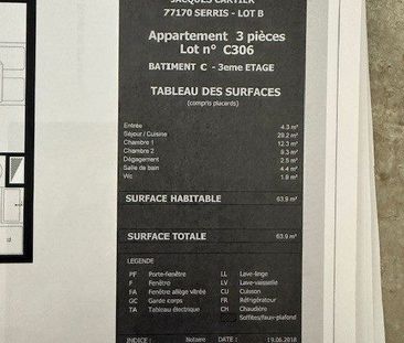 Appartement T3 Meublé - 63.78 m² - 3ème étage avec Ascenseur - Photo 4