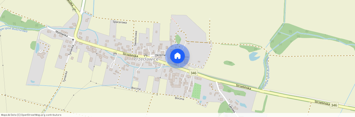 ul. Strzelińska, Przecławice, Żórawina, wrocławski, dolnośląskie