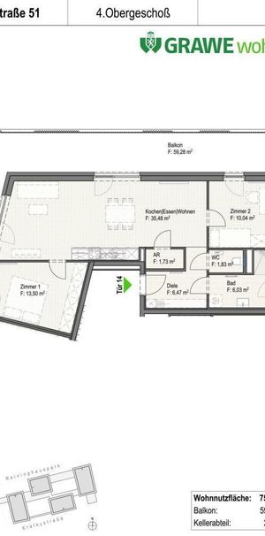 3-Zimmer-Wohnung mit Balkon im Reininghauspark - Provisionsfrei! - Foto 2