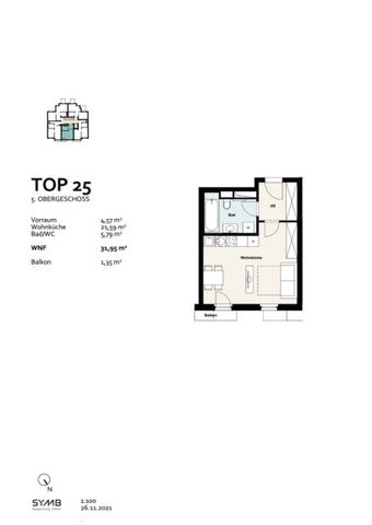 MIete: Smarte 1-Zimmer-Wohnung im 5. Obergeschoss in Wien Favoriten | Balkon - Photo 5