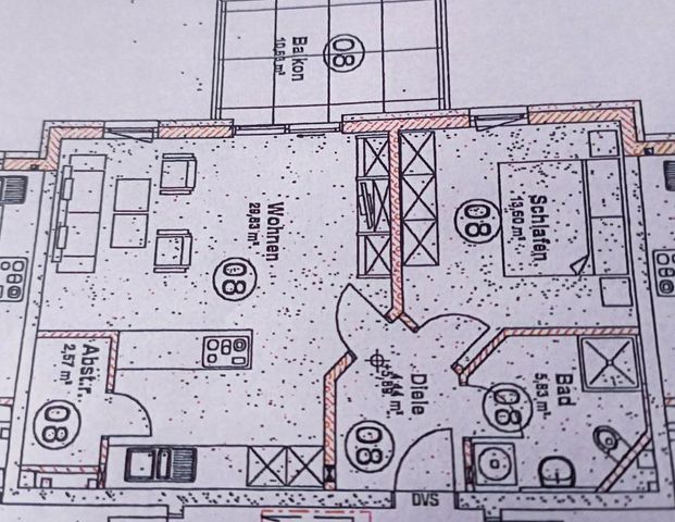 2 Zimmerwohnung, 60 m² incl. Balkon, Kfw 40 - Foto 1