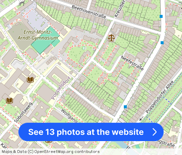 Möblierte 2-Zimmer Jugendstil-Wohnung in Schlossparknähe, mit Erker - Photo 1