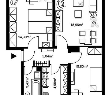 Gemütliche 3-Zimmer-Wohnung in Heppenheim - Photo 2