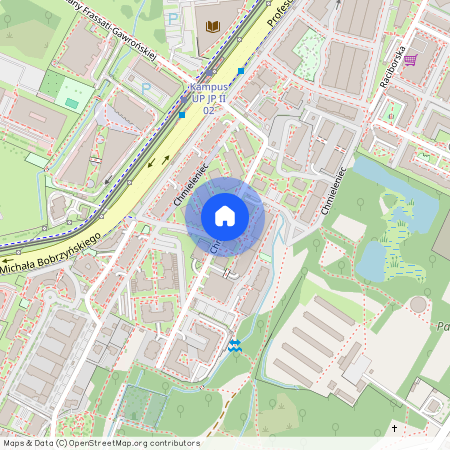 ul. Chmieleniec, Ruczaj, Dębniki, Kraków, małopolskie