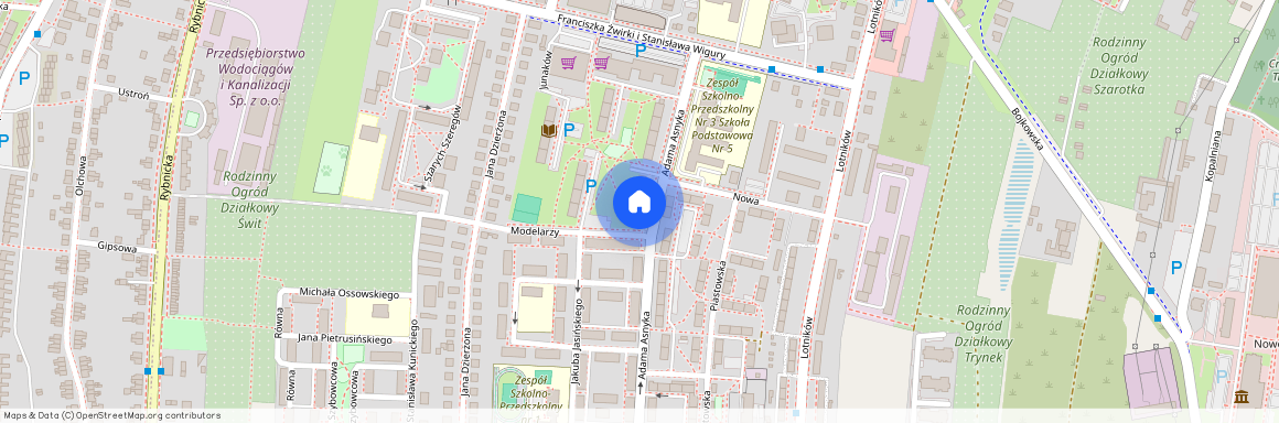 ul. Adama Asnyka, Trynek, Gliwice, śląskie