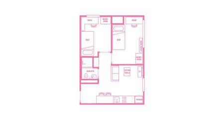 2 Bedroom Shared Bathroom, Single Bed - Photo 3