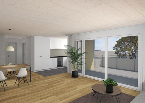 Topmoderne 2.5-ZW à 59 m² mit grossem Balkon - Photo 1