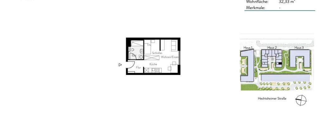 Modernes 1-Zimmer-Apartment mit Fußbodenheizung und EBK! - Foto 1