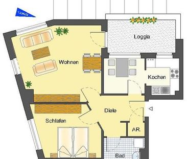 Charmante 2,5 Zimmer Wohnung mit Balkon - Photo 1