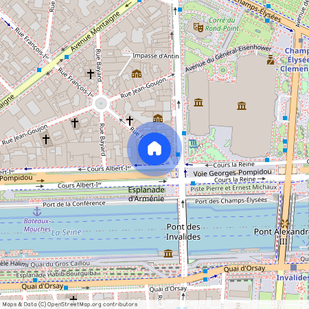 Building Rue François 1er - checkmyguest - 1052766 - PAR, Rue François 1er, Paris