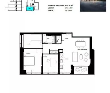 Appartement rénové de 4.5 pièces au 10ème - Photo 3