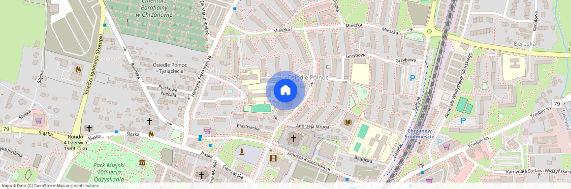 ul. ks. Jerzego Popiełuszki, Chrzanów, Chrzanów, chrzanowski, małopolskie