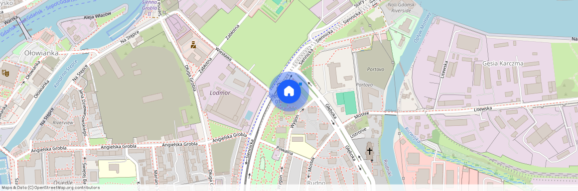 ul. Siennicka, Śródmieście, Gdańsk, pomorskie