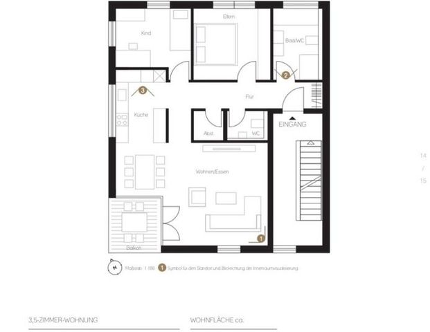 Moderne 3,5-Zimmer-Neubauwohnung in Esslingen-Sulzgries - Foto 1