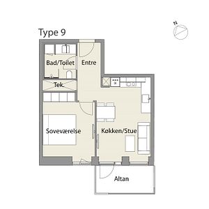 På 5. sal finder du denne lyse - Foto 3