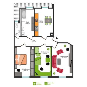 günstige 3-Raum-Wohnung in Löbtau - Foto 3