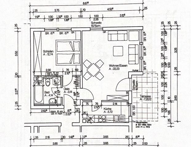 Altersgerechte 2-Zi.-Wohnung mit Terrasse in Vaihingen an der Enz - Photo 1