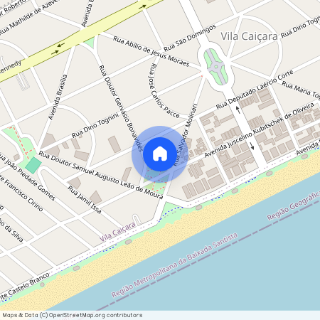Rua Doutor Gervásio Bonavides, Caiçara, Praia Grande