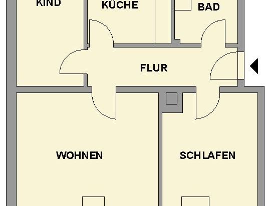 Große 3-Raum-Wohnung nahe Parkanlage - Foto 1