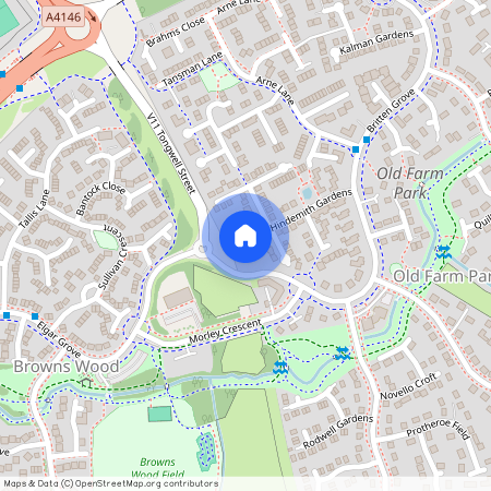 Hindemith Gardens, Old Farm Park, Milton Keynes, MK7