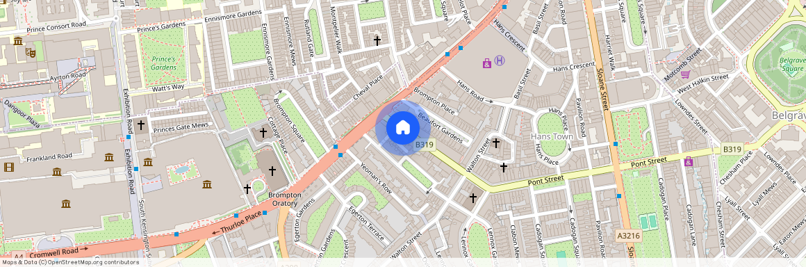 Beauchamp Place, Knightsbridge, London, SW3