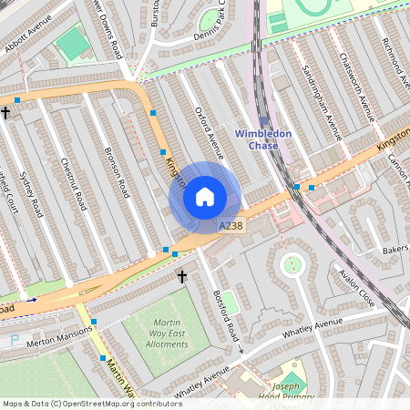 Kingston Road, Wimbledon Chase, SW20, London