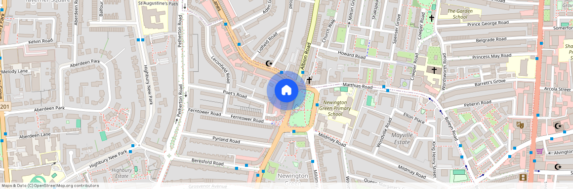 44-45 Newington Green, London N16 9QH, United Kingdom
