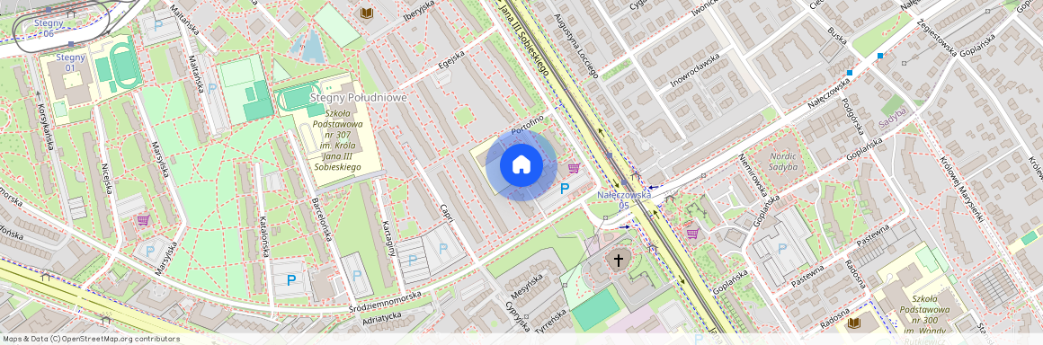 ul. Portofino, Stegny, Mokotów, Warszawa, mazowieckie