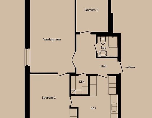 Stationsgatan 3 E - Foto 1