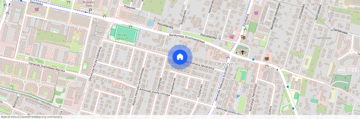 ul. gen. Romana Abrahama, Ołtaszyn, Krzyki, Wrocław, dolnośląskie