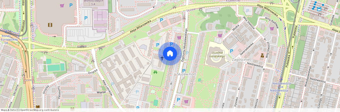 ul. Mariana Smoluchowskiego, Służew, Mokotów, Warszawa, mazowieckie