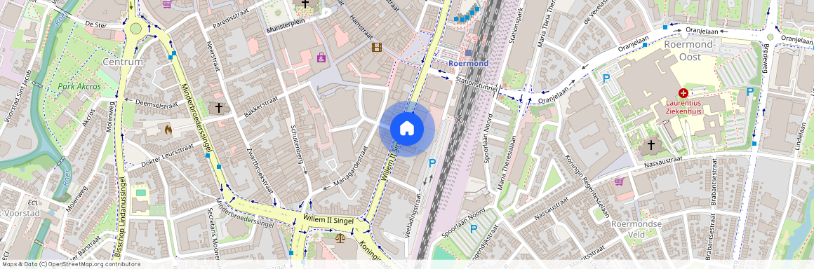 Binnenstad, 6041 HP, Willem II Singel, Roermond