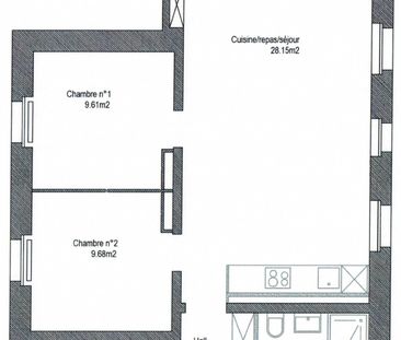 Appartement de 3.5 pièces au 3ème avec balcon - Foto 2