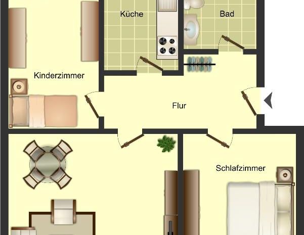 Demnächst frei! 3-Zimmer-Wohnung in Hamm Bockum-Hövel - Foto 1