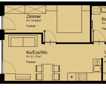 Moderne 2 Zi Wohnung mit Balkon - nahe U1 (provisionsfrei!) - Foto 1