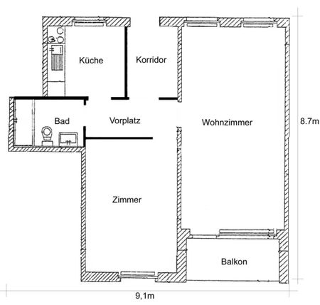 Attraktive 2-Zimmerwohnung mit Balkon in Winterthur - Photo 2