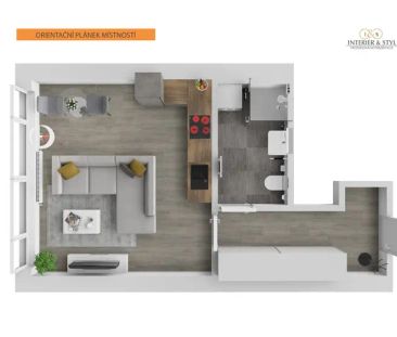 Pronájem bytu 1+kk v exkluzivním projektu Kolbenova park - Photo 6