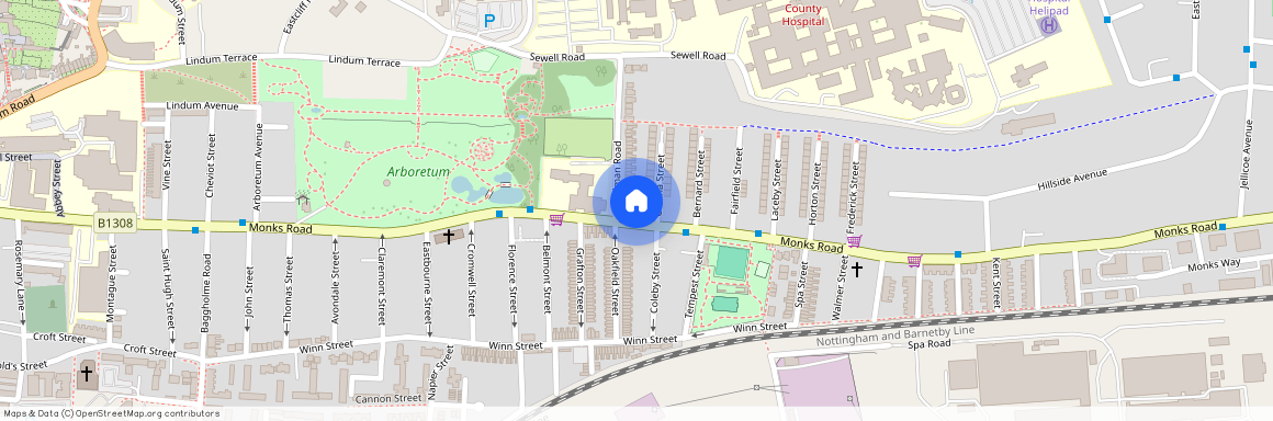 Monks Road Lincolnshire, Lincoln LN2